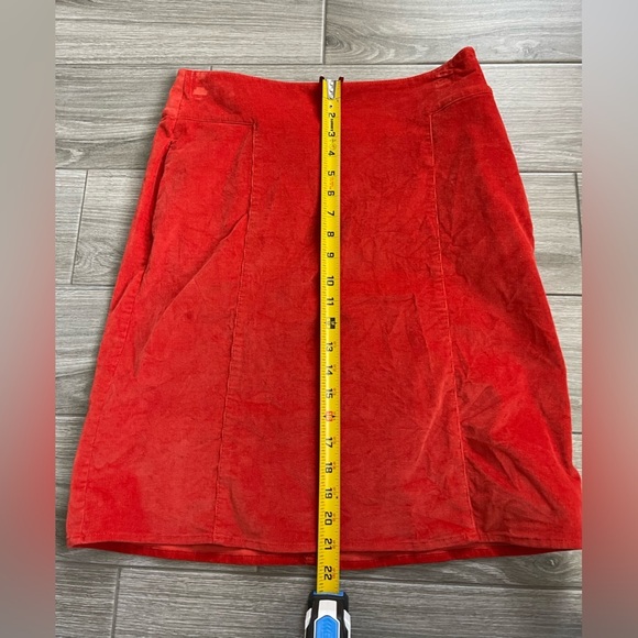 J Jill| Coral Corduroy Skirt with Pockets, Size 4••• - Picture 9 of 10